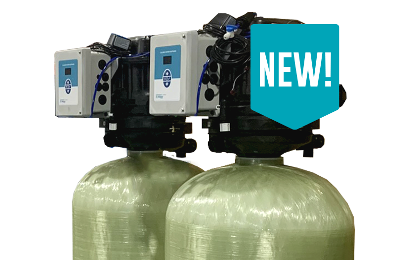 Two Caliber Water Softeners side-by-side